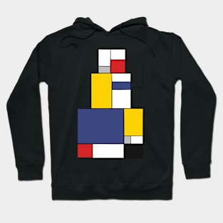 Color Block Style Snowman Hoodie